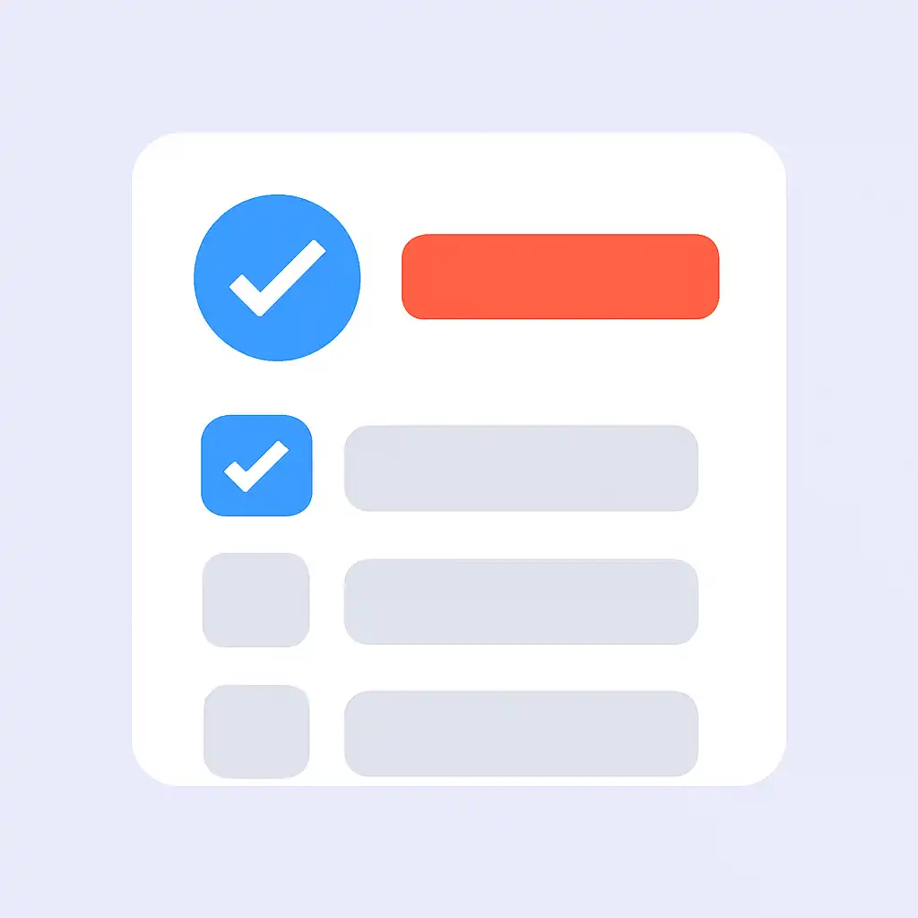 Close-up of button or form field for what to check first, DPBoss